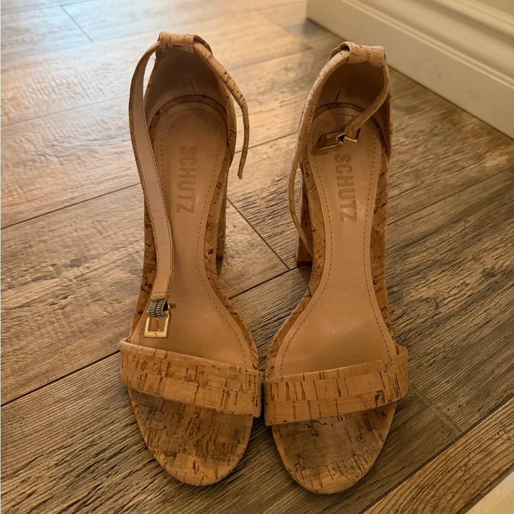 SCHUTZ Natural Cork Women's Heels